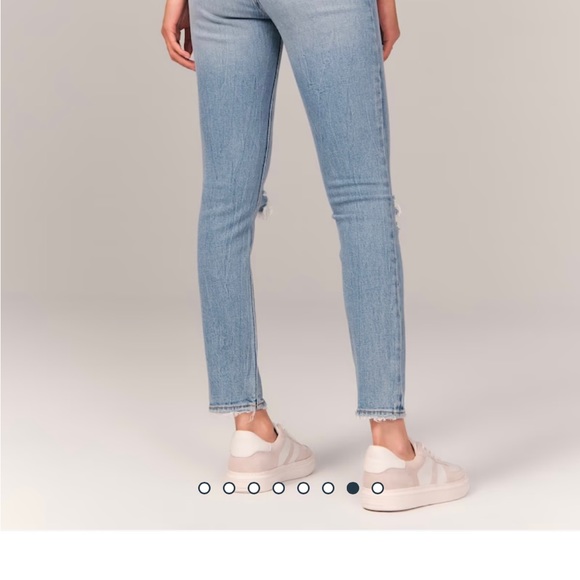 NWT Abercrombie & Fitch High Rise Skinny Jean, 36R - Picture 8 of 10